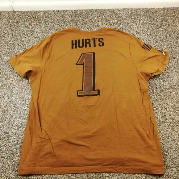 Philadelphia Eagles Jalen Hurts Shirt Jersey Nike Salute to Service Mens 2XL - Picture 5 of 9